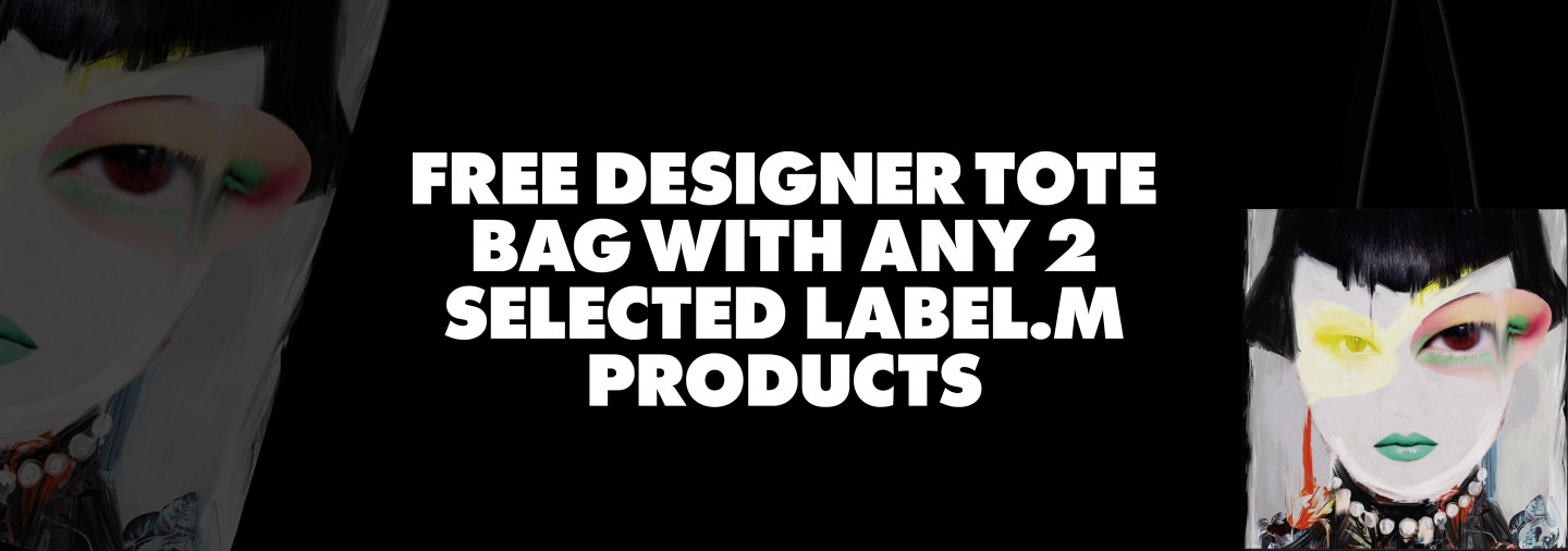 Free designer tote bag with 2 selected label m products